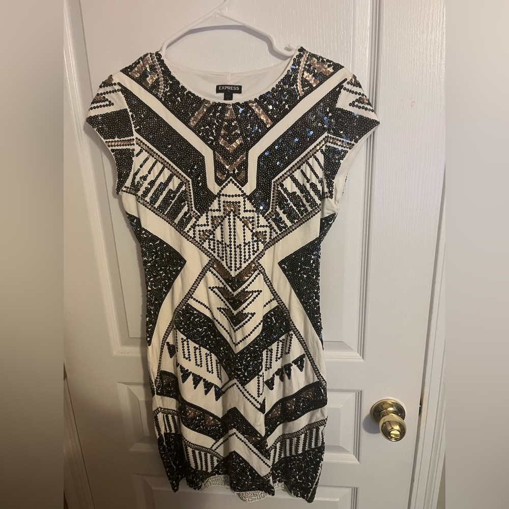 Express sequined dress